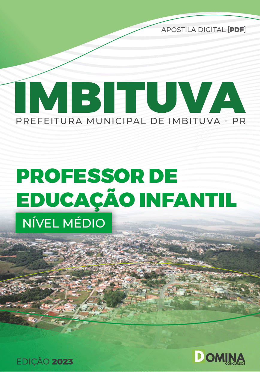Apostila Pref Imbituva PR 2023 Professor Educação Infantil