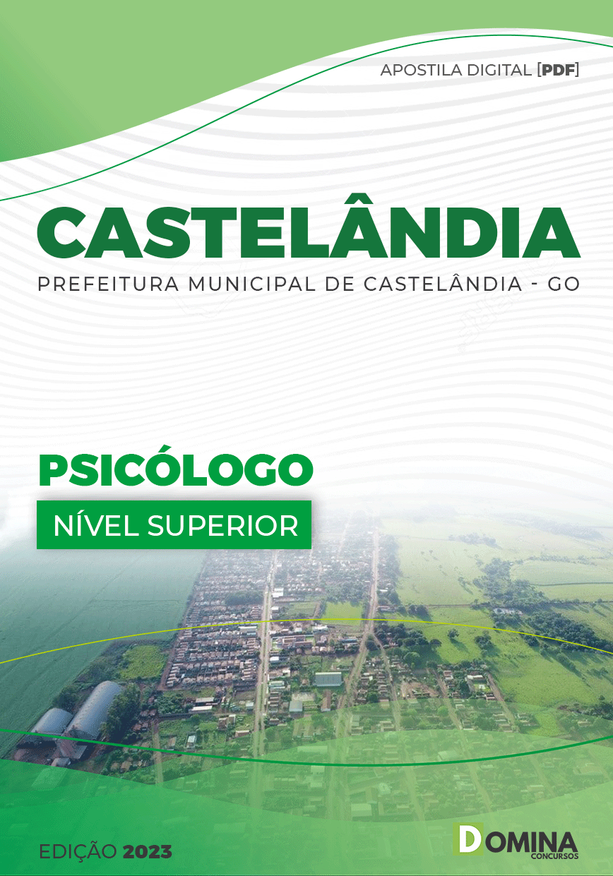 Apostila Digital Pref Castelândia GO 2023 Psicólogo