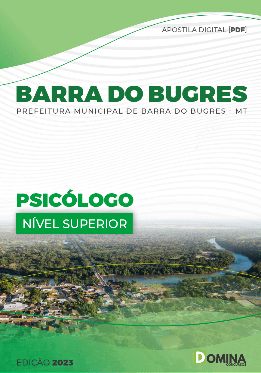 Apostila Digital Pref Barra Bugres MT 2023 Psicólogo