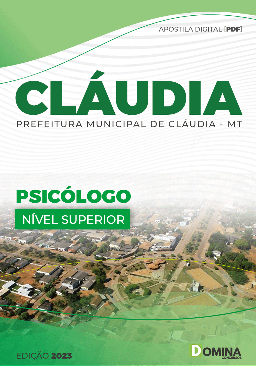 Apostila Concurso Pref Cláudia MT 2023 Psicólogo