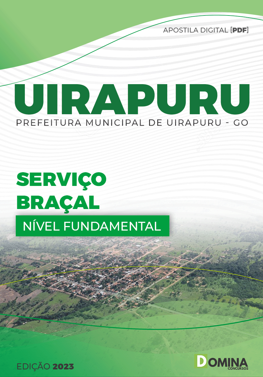 Apostila Concurso Pref Uirapuru GO 2023 Serviço Braçal