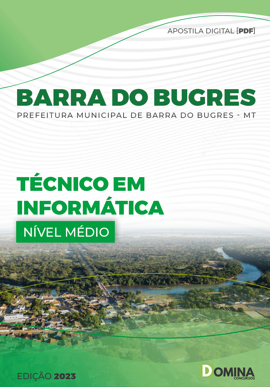 Apostila Pref Barra Bugres MT 2023 Técnico Informática