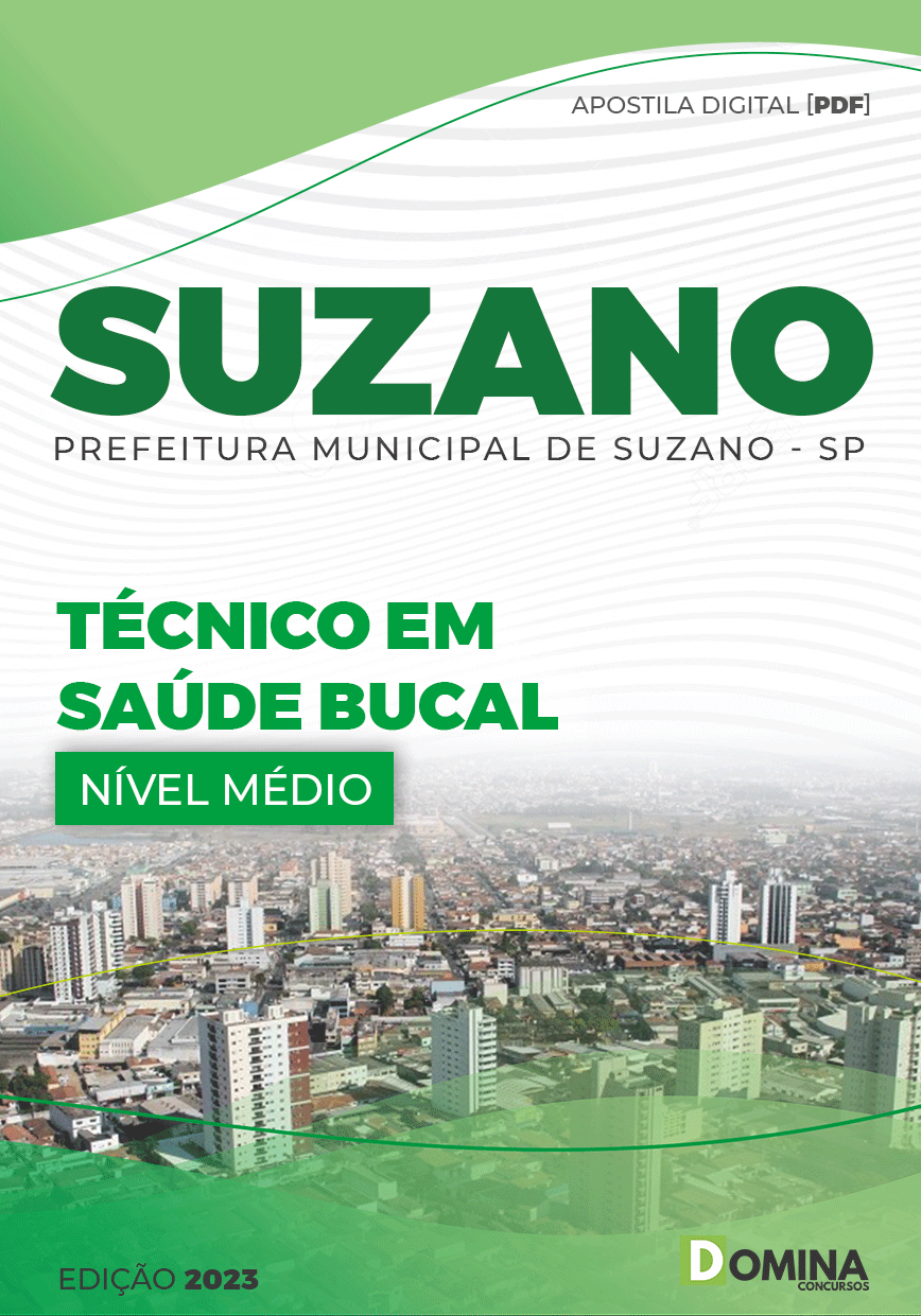 Apostila Concurso Pref Suzano SP 2023 Técnico Saúde Bucal