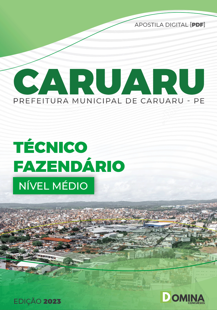 Apostila Pref Caruaru PE 2023 Técnico Fazendário