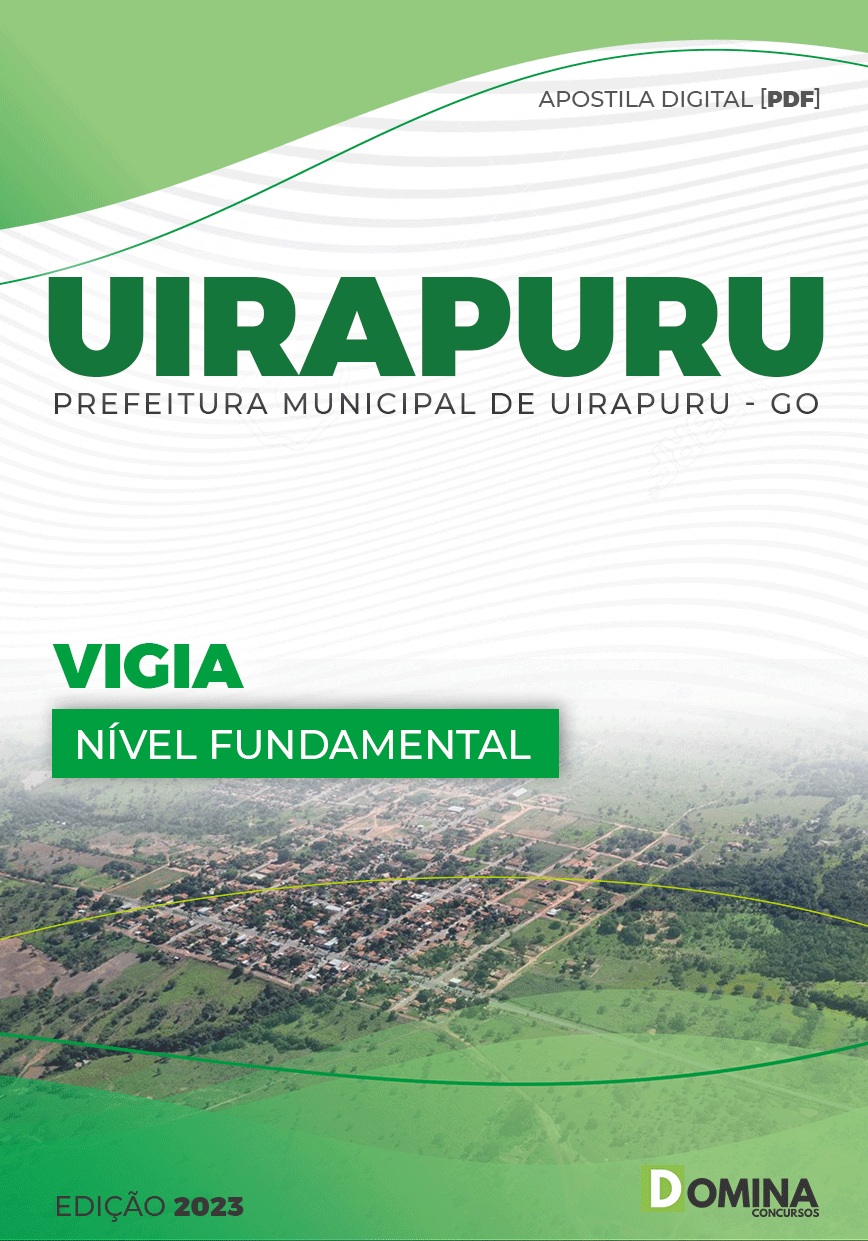Apostila Digital Concurso Pref Uirapuru GO 2023 Vigia