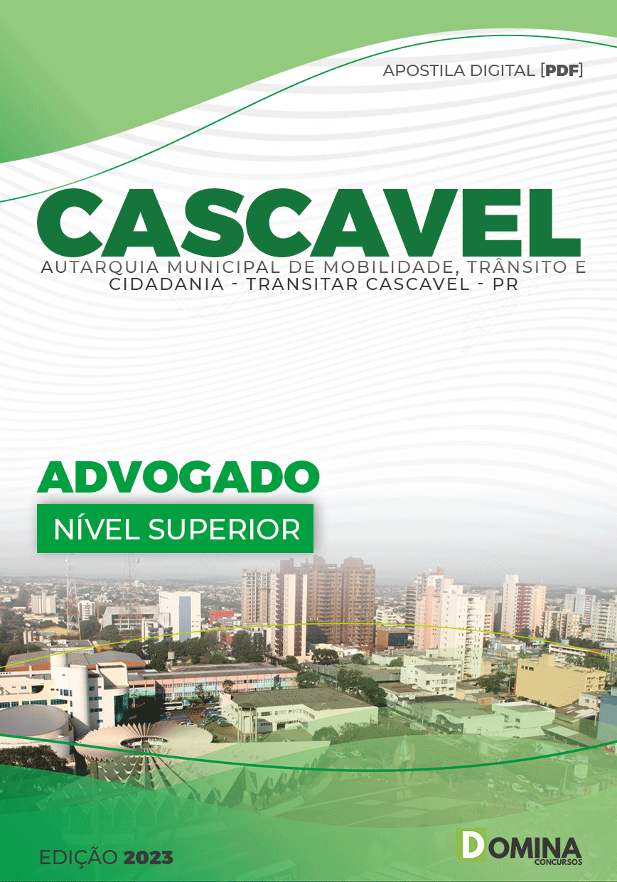 Apostila Digital TRANSITAR Cascavel PR 2023 Advogado