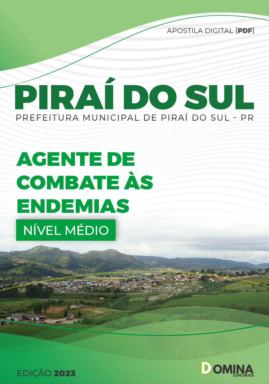 Apostila Pref Piraí Sul PR 2023 Agente Combate Endemias