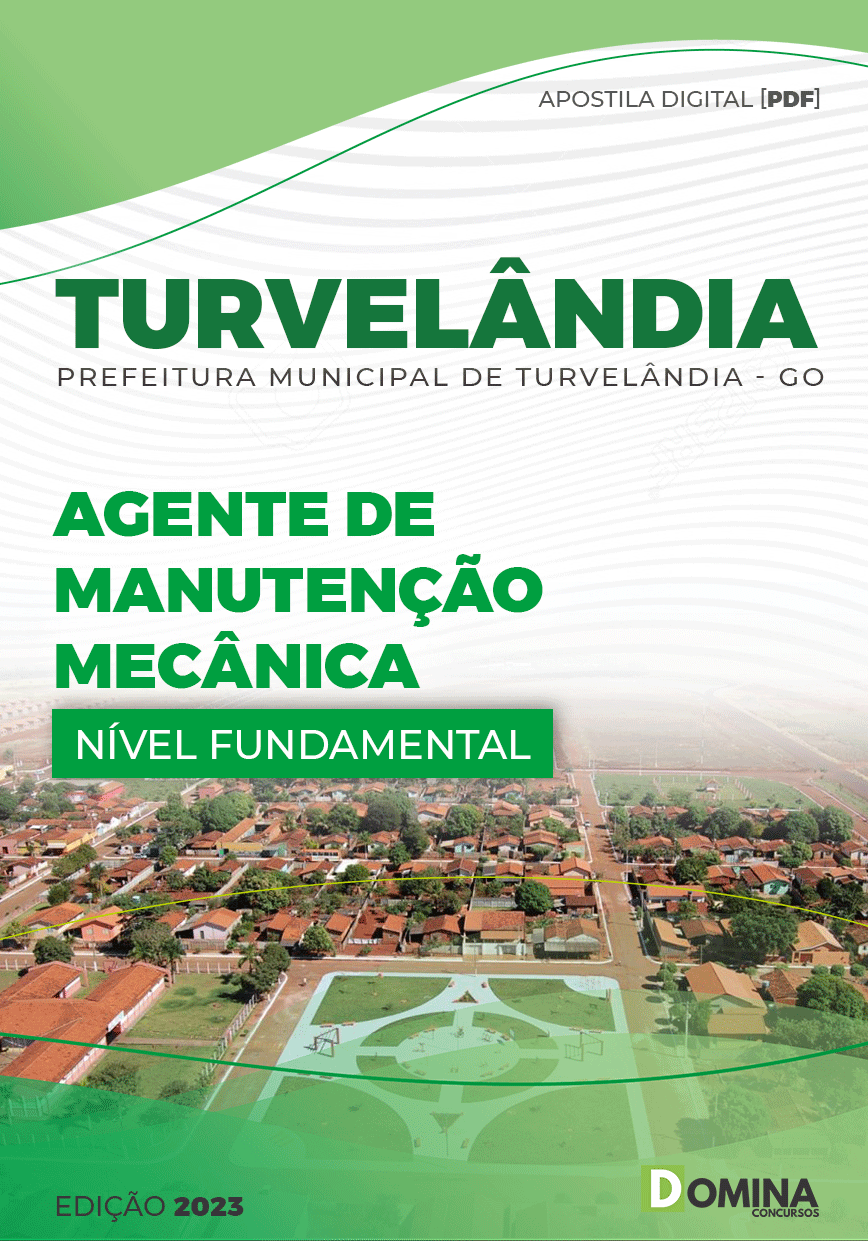 Apostila Pref Turvelândia GO 2023 Agente Manutenção Mecânica
