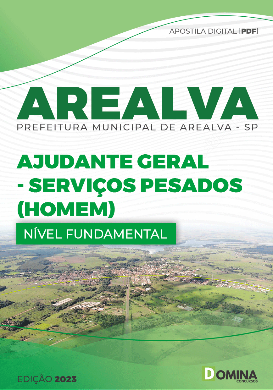Apostila Concurso Pref Arealva SP 2023 Ajudante Geral