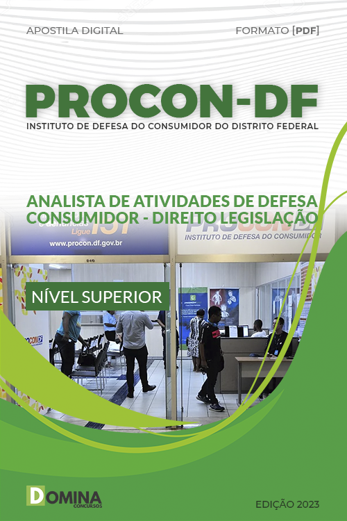 Apostila PROCON DF 2023 Analista Atividade Direito Administração