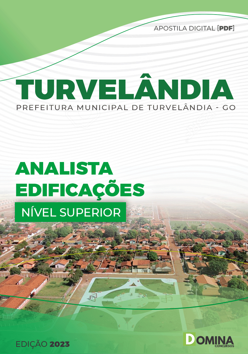 Apostila Pref Turvelândia GO 2023 Analista Edificações