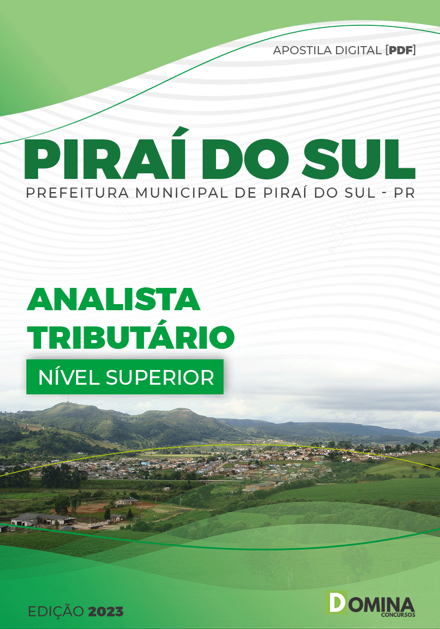 Apostila Concurso Pref Piraí Sul PR 2023 Analista Tributário