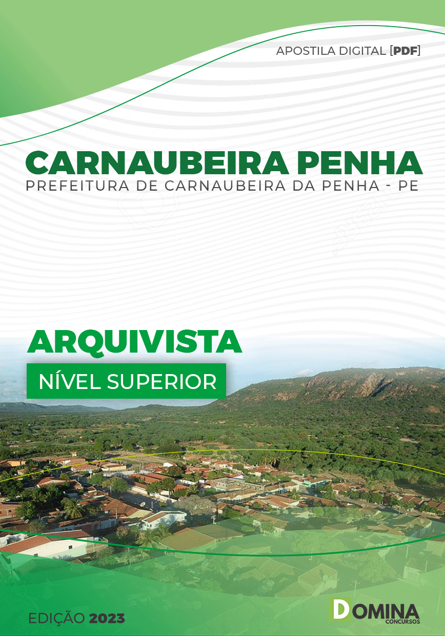 Apostila Pref Carnaubeira Penha PE 2023 Arquivista
