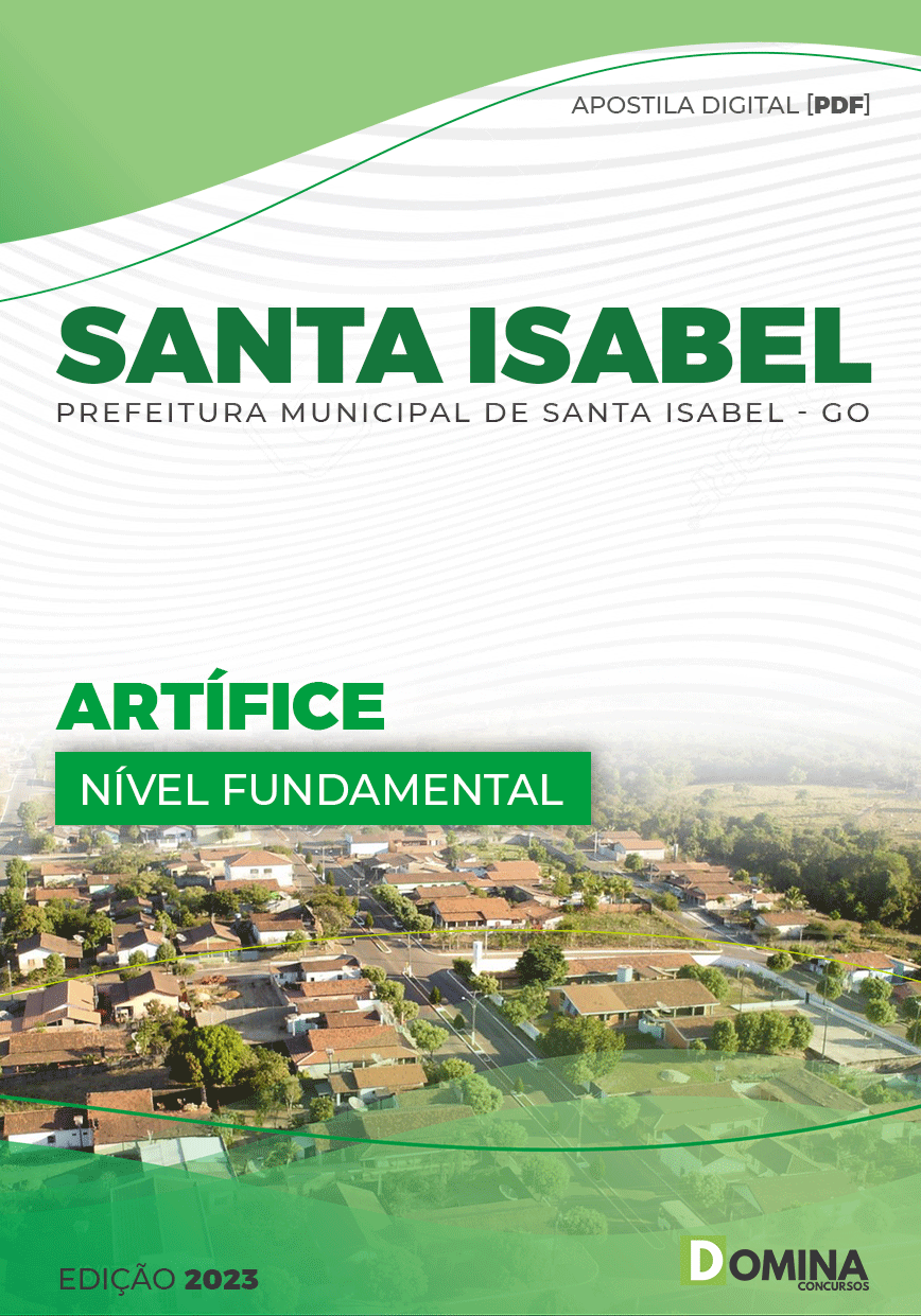 Apostila Digital Pref Santa Isabel GO 2023 Artíficie