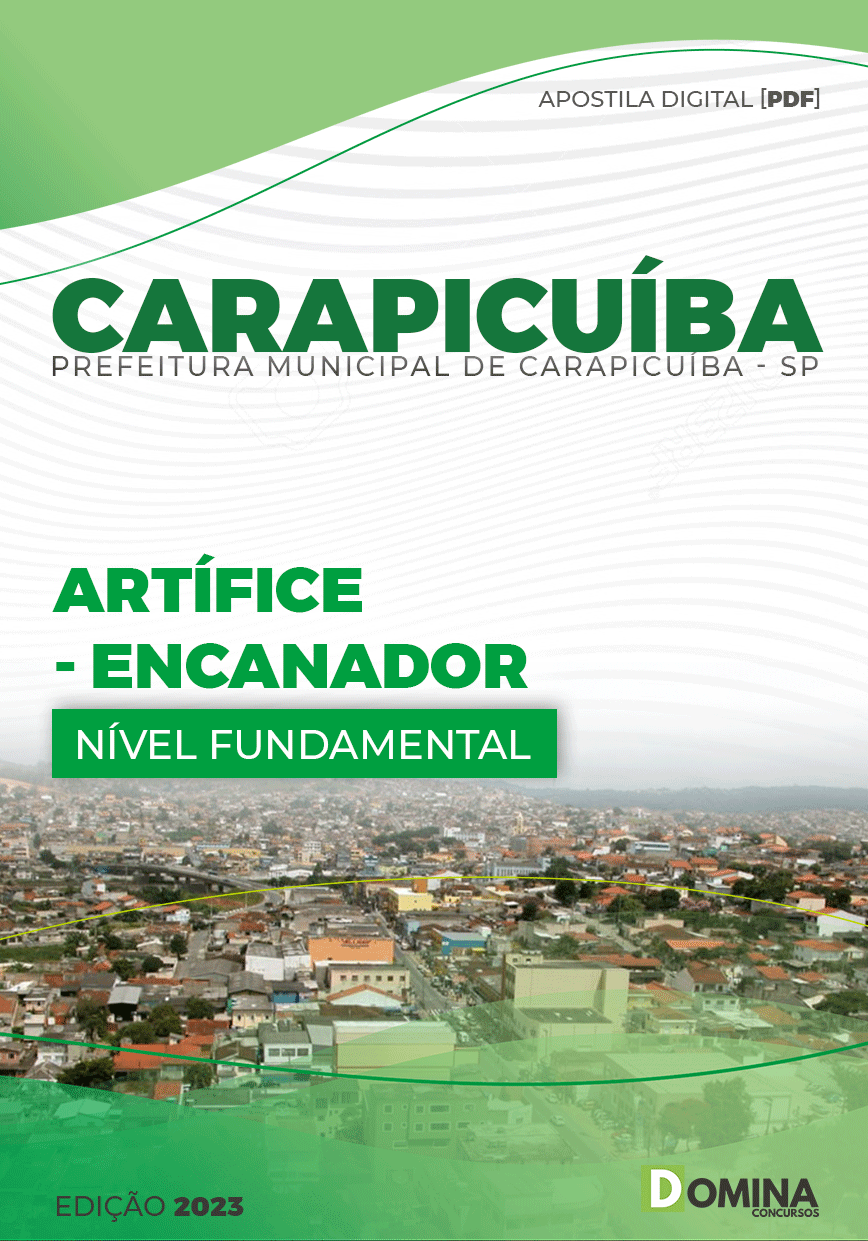 Apostila Digital Pref Carapicuíba SP 2023 Artíficie Encanador