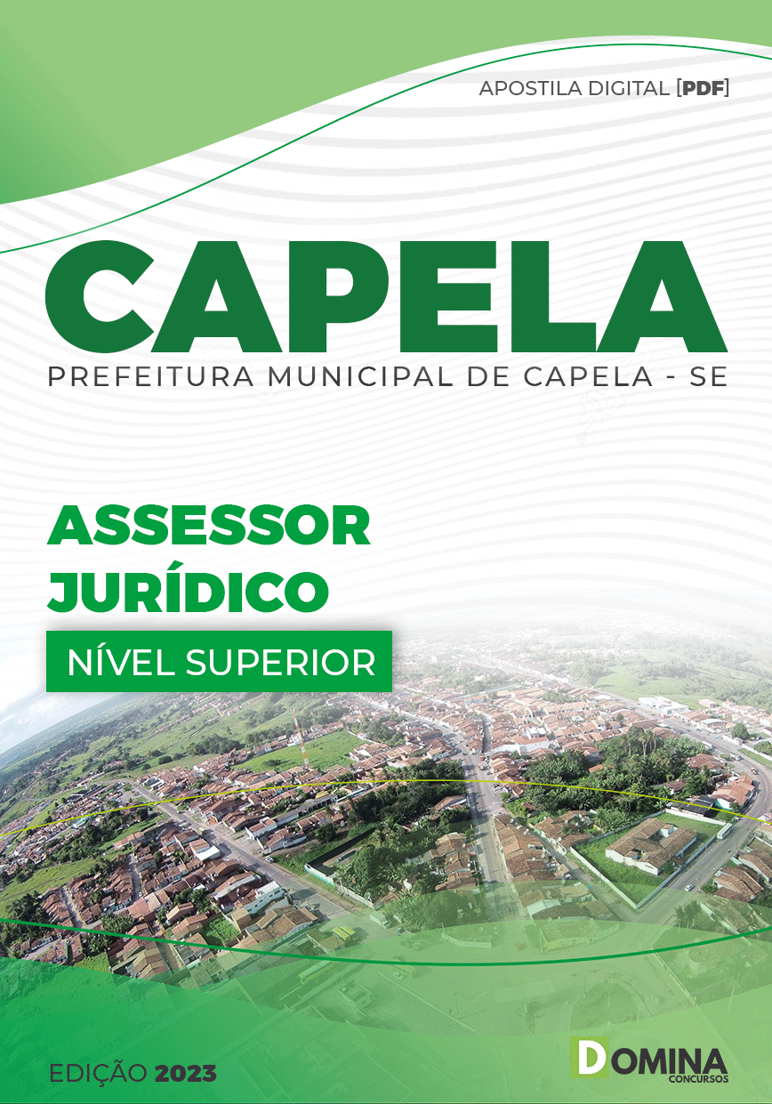 Apostila Digital Pref Capela SE 2023 Assessor Jurídico