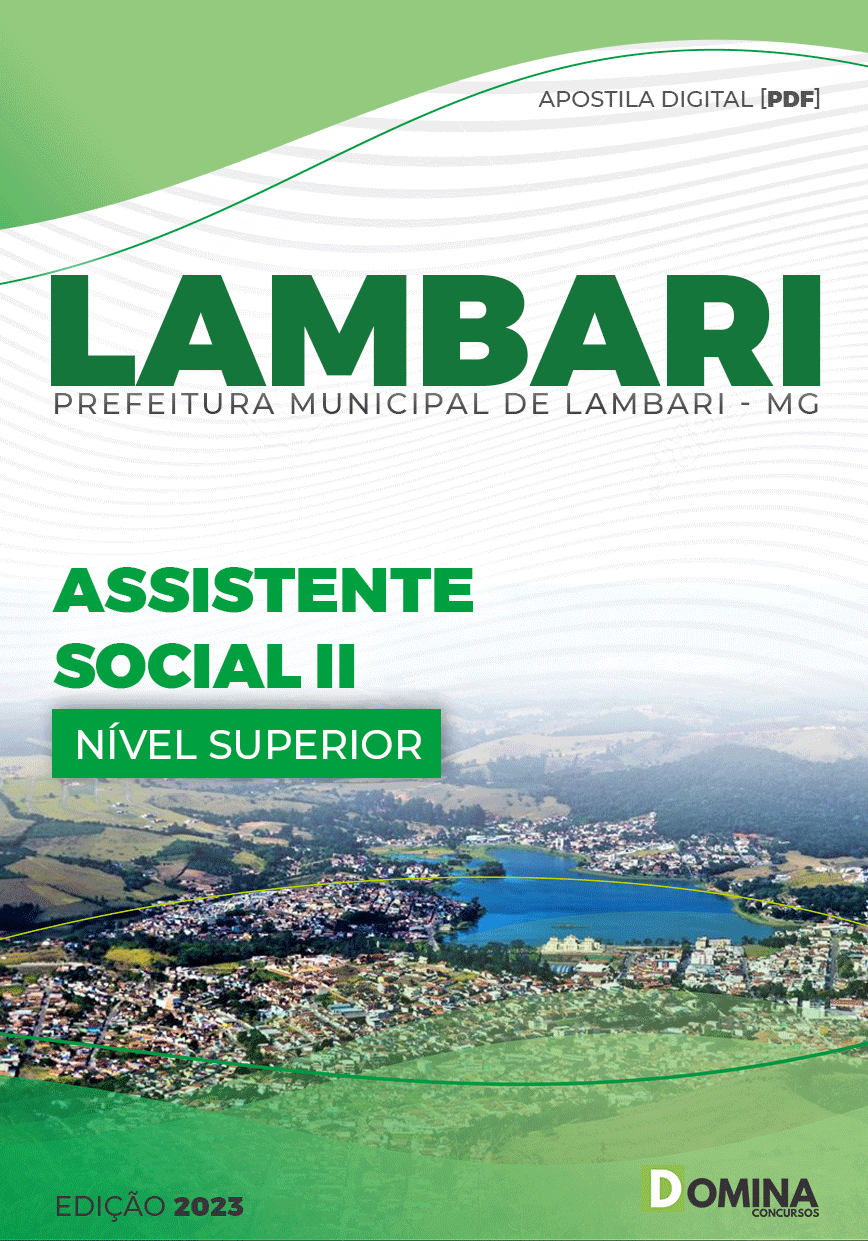 Apostila Concurso Pref Lambari MG 2023 Assistente Social