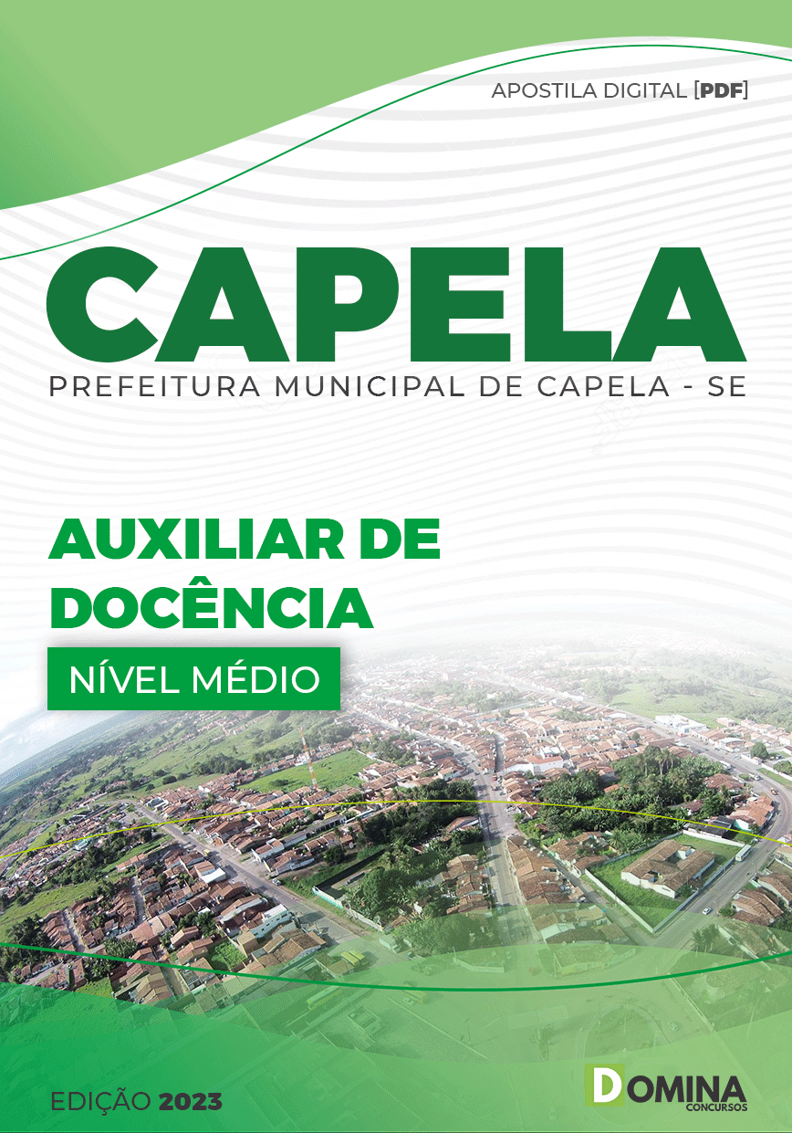 Apostila Digital Pref Capela SE 2023 Auxiliar Docência