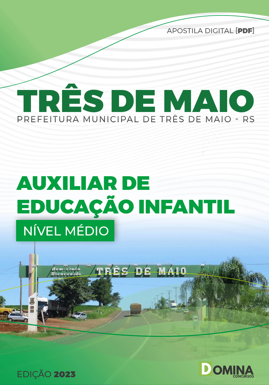 Apostila Pref Três Maio RS 2023 Auxiliar Educação Infantil