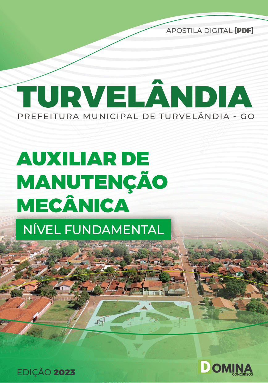 Apostila Pref Turvelândia GO 2023 Auxiliar Manutenção Mecânica