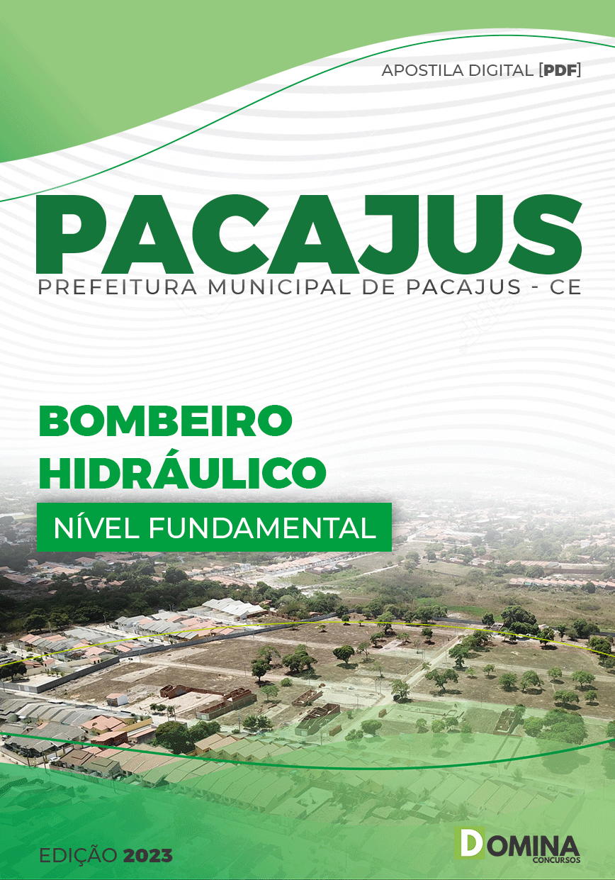Apostila Digital Pref Pacajus CE 2023 Bombeiro Hidráulico