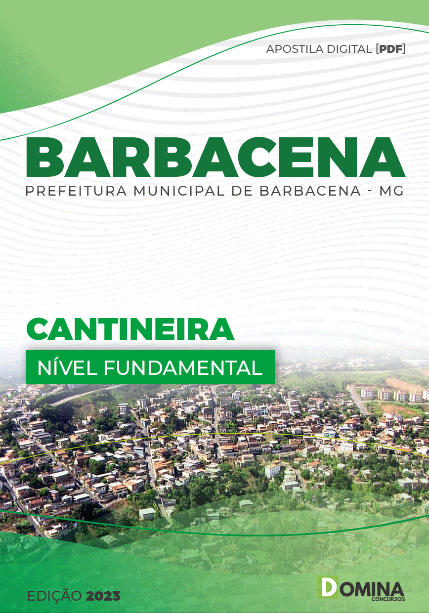 Apostila Digital Pref Barbacena MG 2023 Cantineira