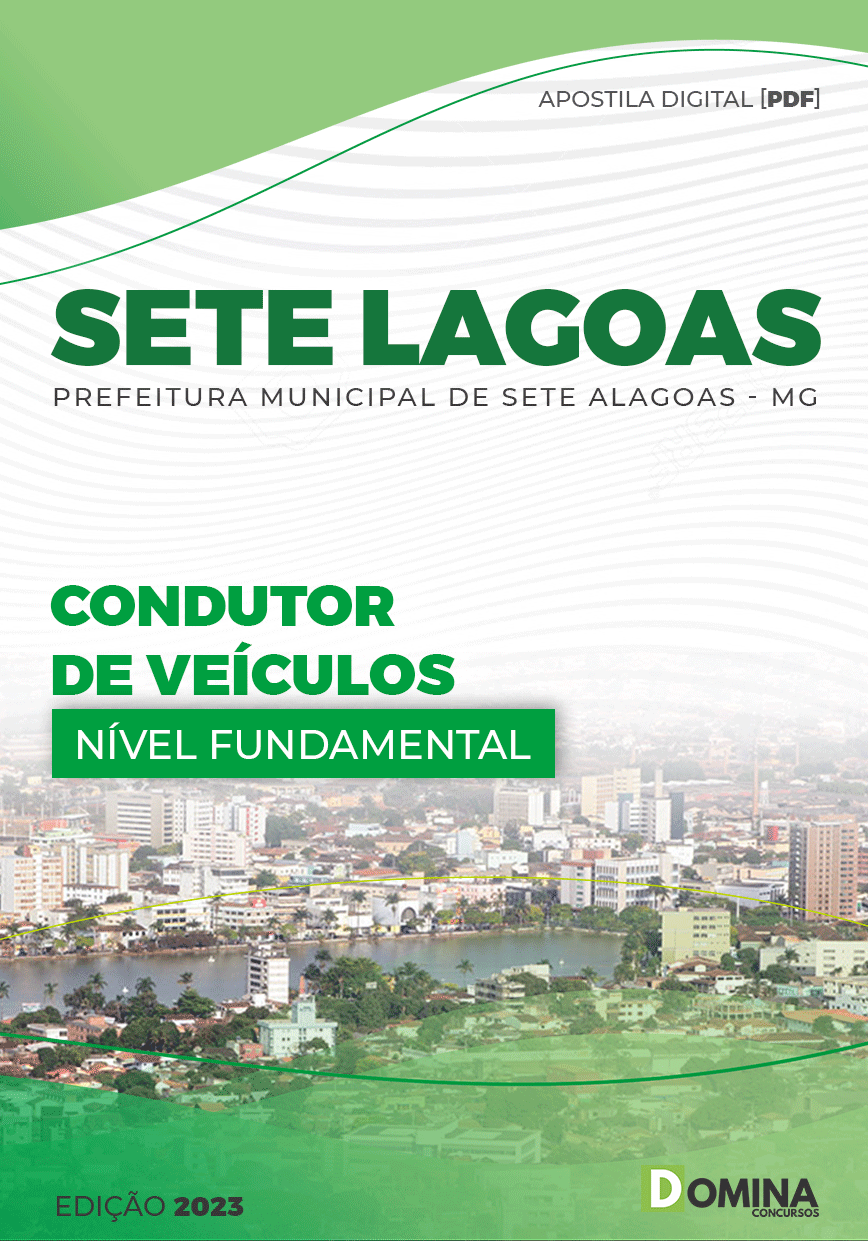 Apostila Digital Pref Sete Lagoas MG 2023 Condutor Veículos