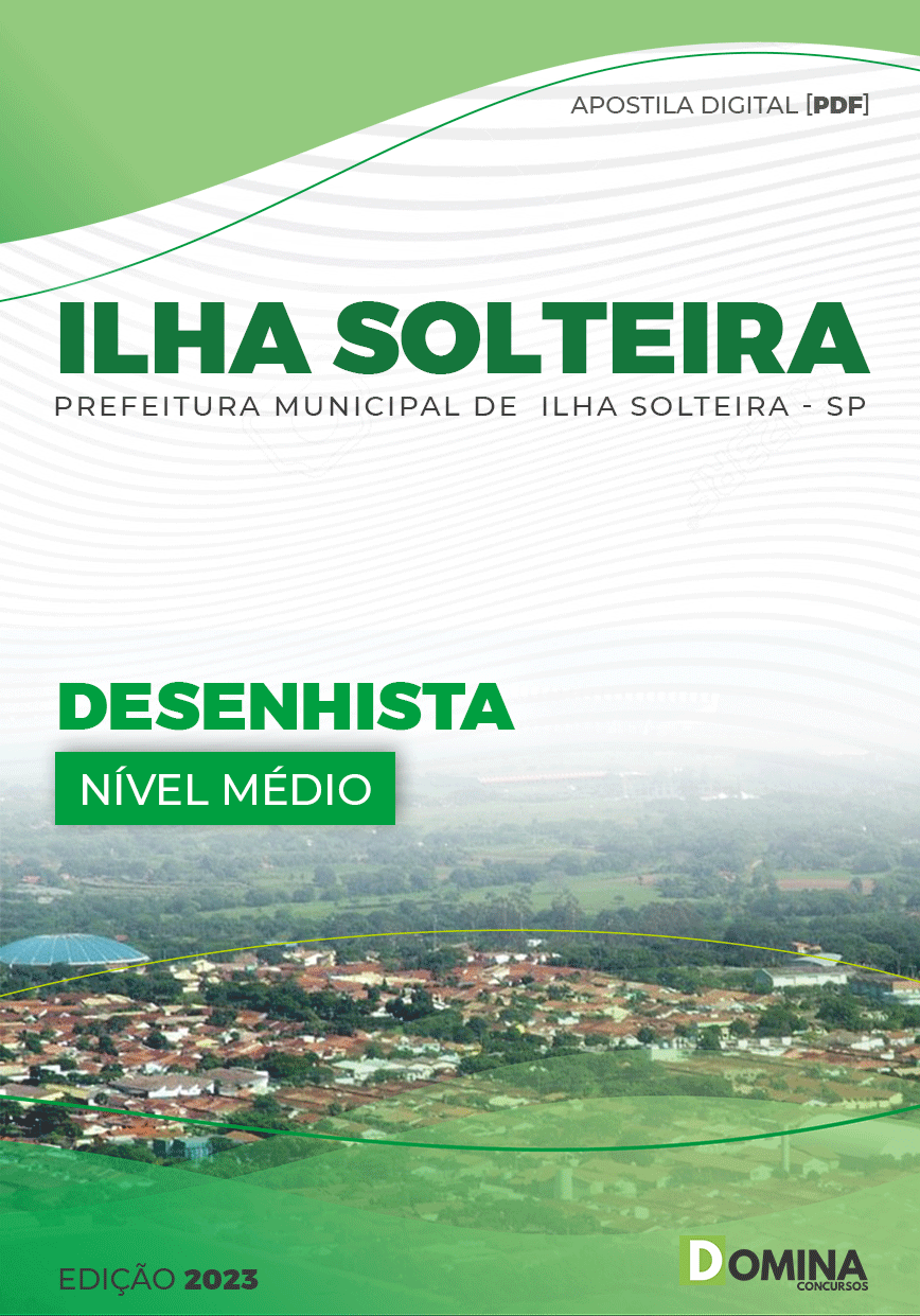 Apostila Digital Pref Ilha Solteira SP 2023 Desenhista