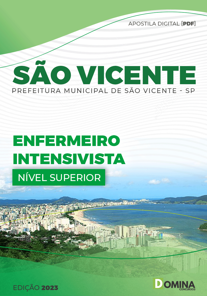 Apostila Pref São Vicente SP 2023 Enfermeiro Intensivista