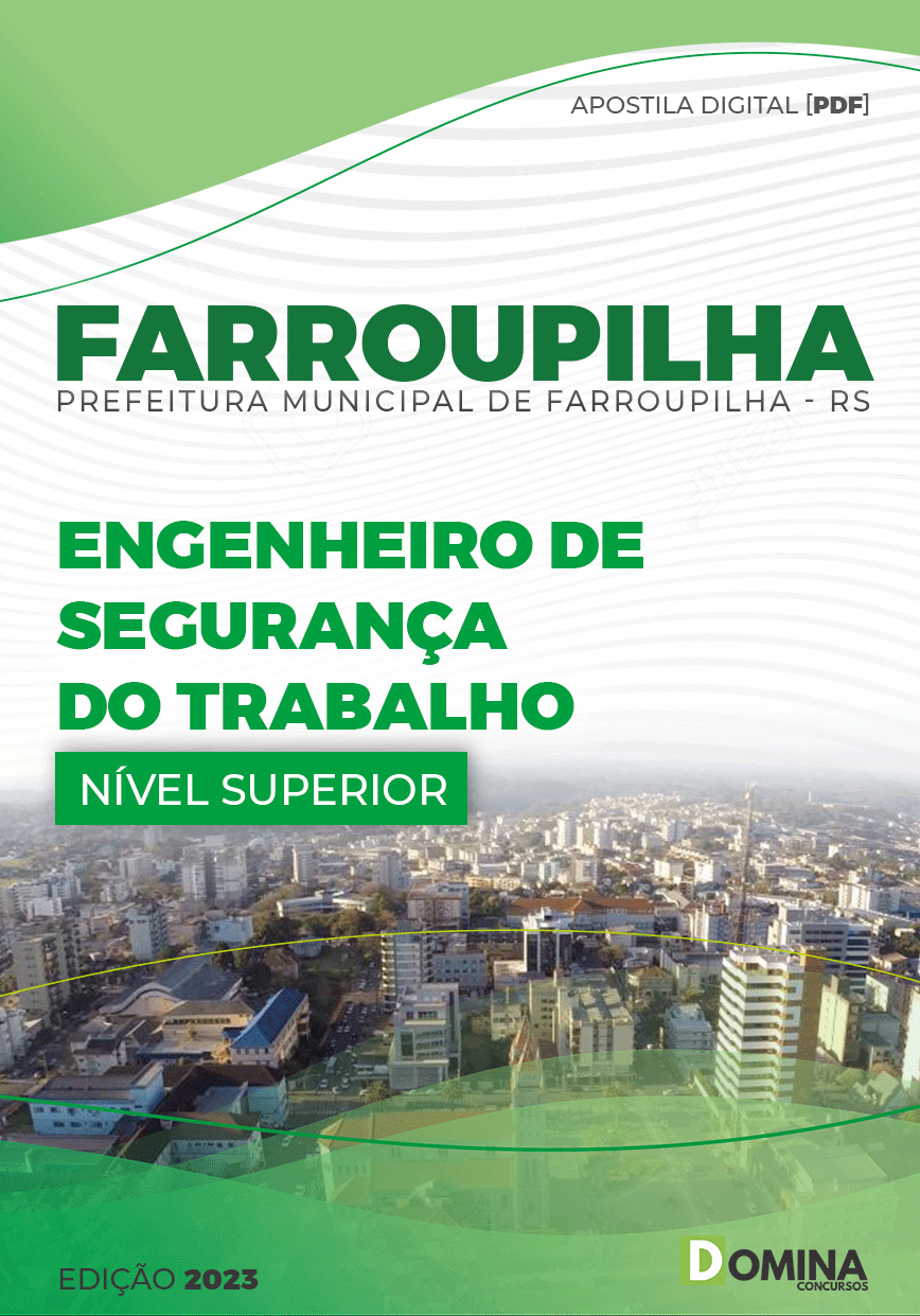 Apostila Pref Farroupilha RS 2023 Engenheiro Segurança Trabalho