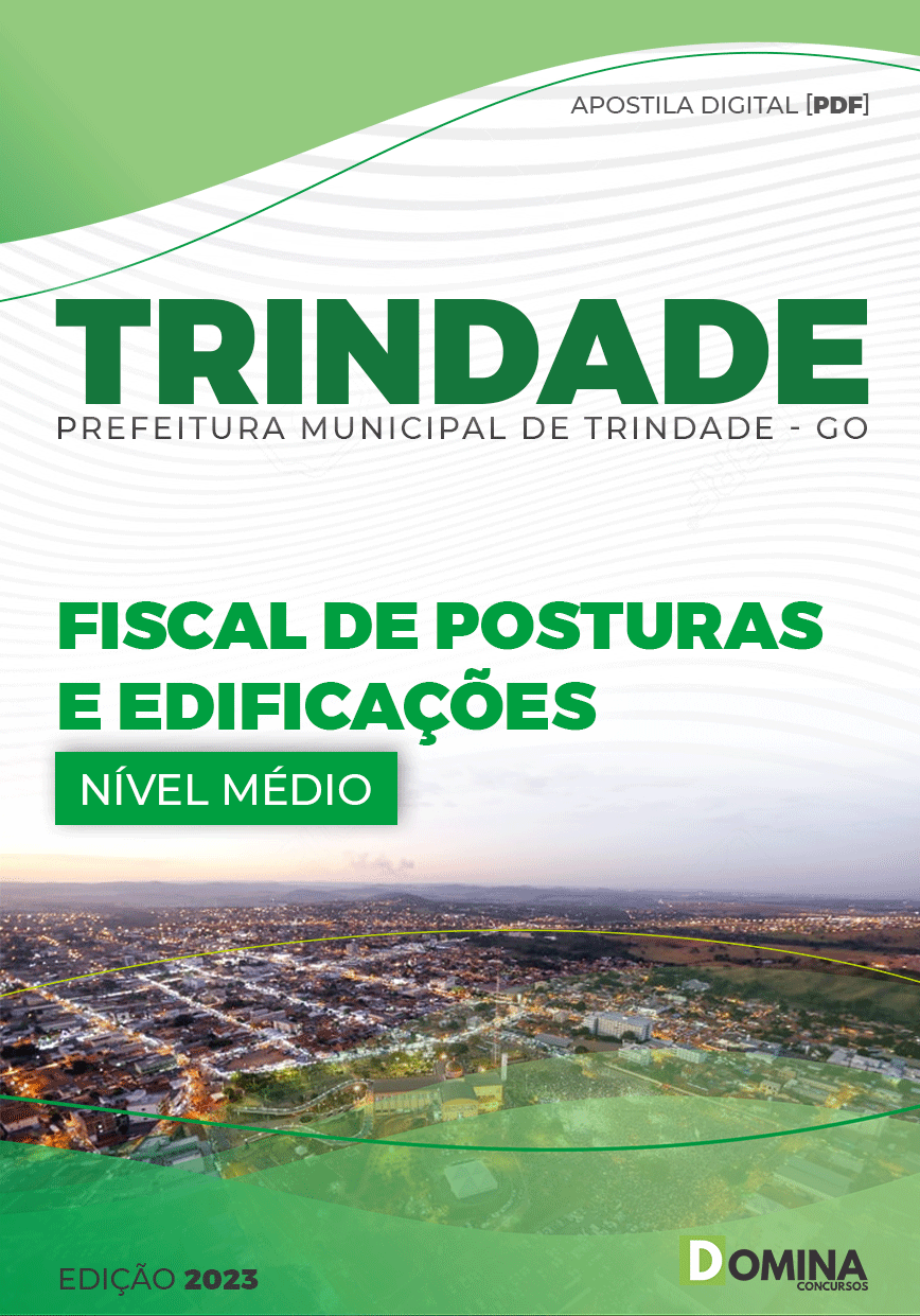 Apostila Pref Trindade GO 2023 Fiscal Posturas Edificações