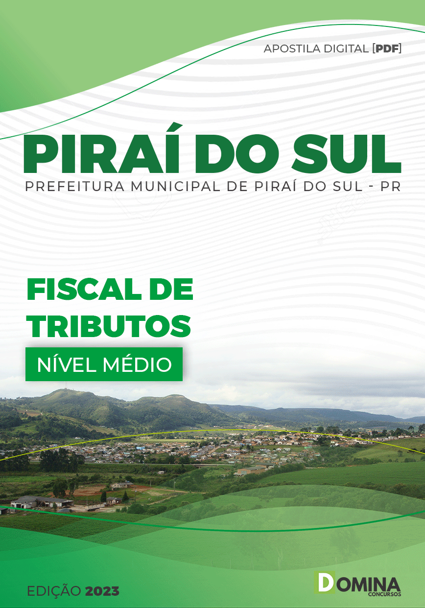 Apostila Concurso Pref Piraí Sul PR 2023 Fiscal Tributos