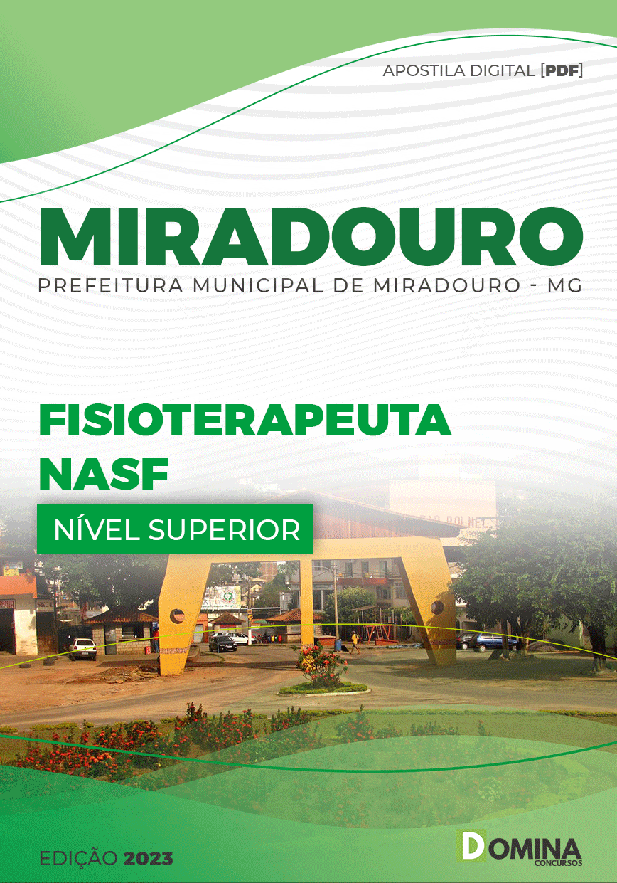 Apostila Digital Pref Miradouro MG 2023 Fisioterapeuta NASF