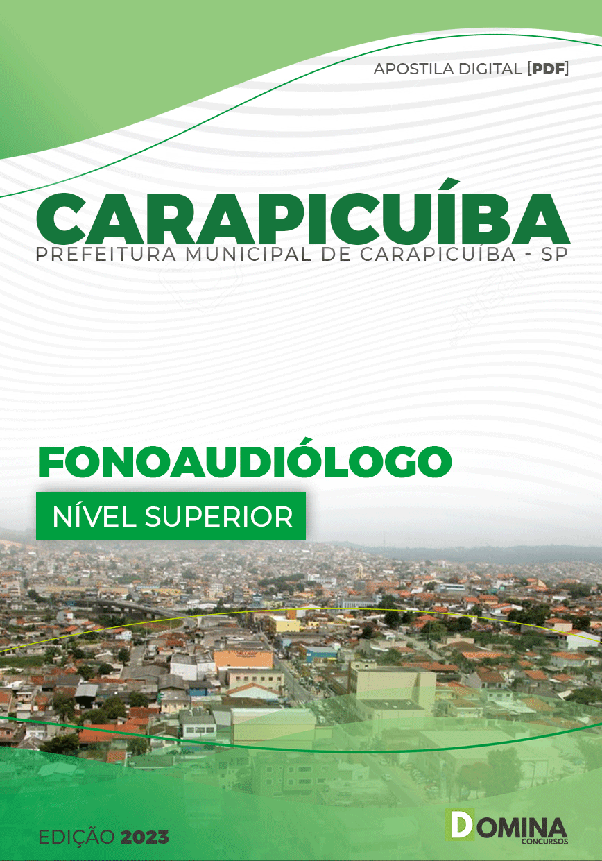 Apostila Digital Pref Carapicuíba SP 2023 Fonoaudiólogo