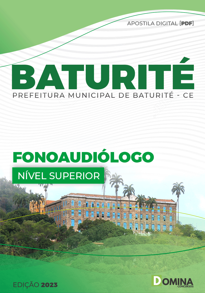 Apostila Digital Pref Baturité CE 2023 Fonoaudiólogo