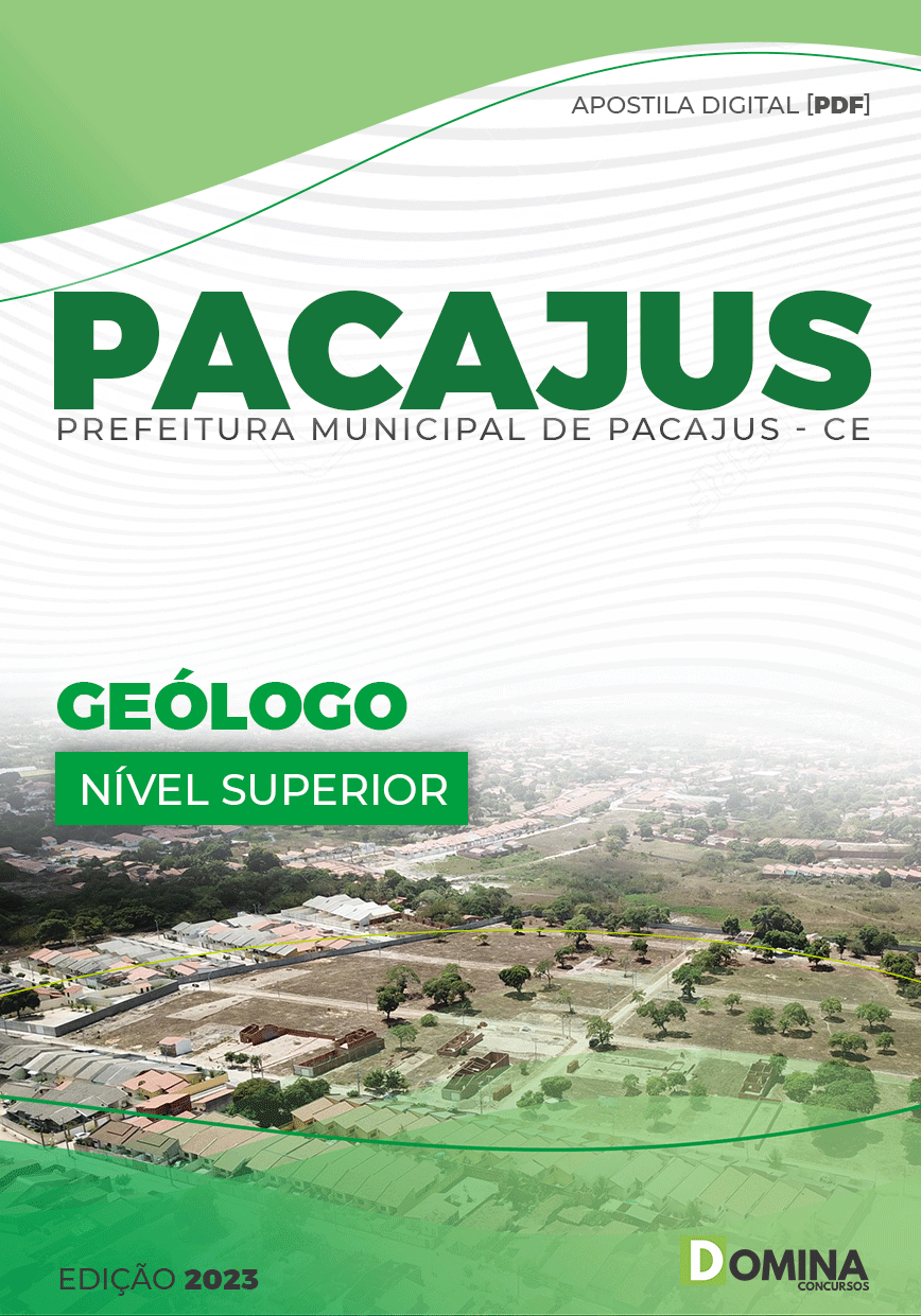 Apostila Digital Concurso Pref Pacajus CE 2023 Geólogo