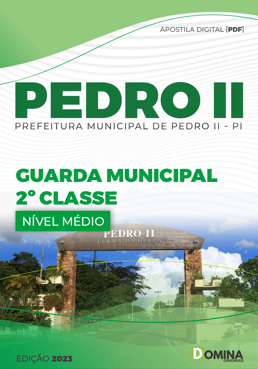 Apostila Digital Pref Pedro II PI 2023 Guarda Municipal