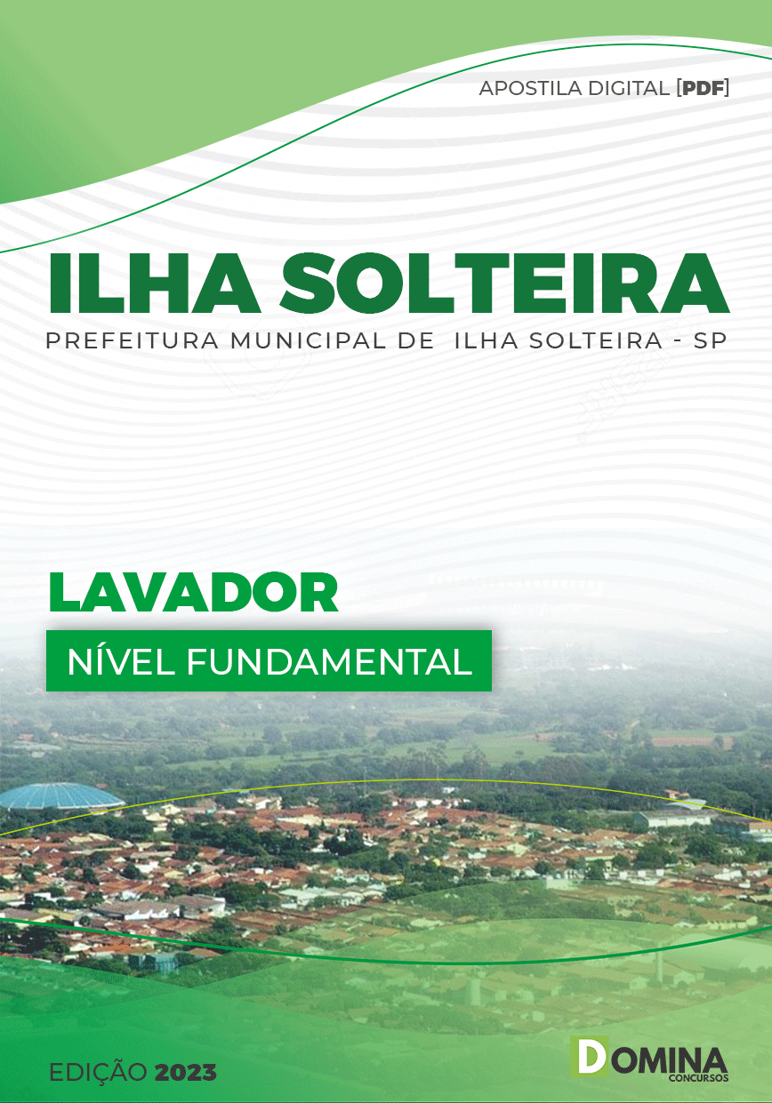 Apostila Digital Pref Ilha Solteira SP 2023 Lavador