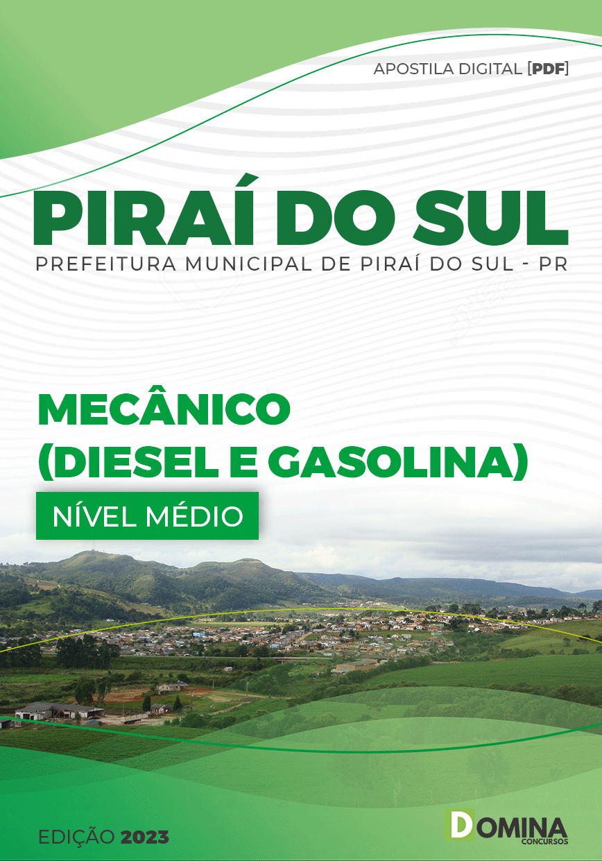 Apostila Concurso Pref Piraí Sul PR 2023 Mecânico