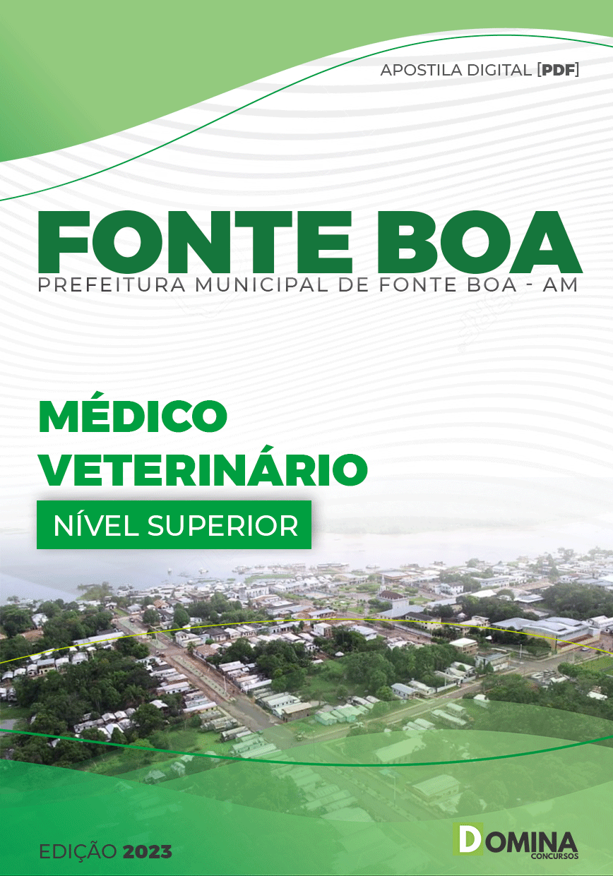 Apostila Digital Pref Fonte Boa AM 2023 Médico Veterinário