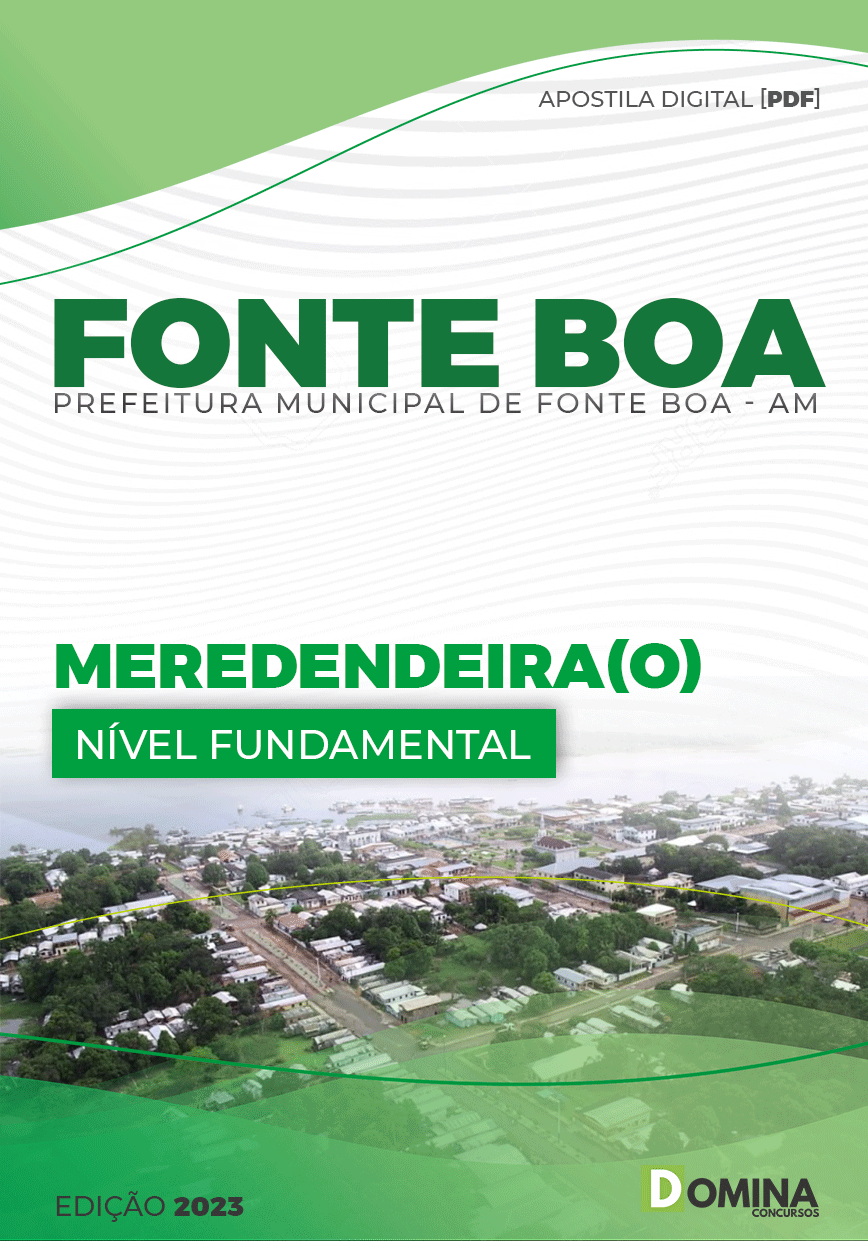 Apostila Digital Pref Fonte Boa AM 2023 Merendeiro