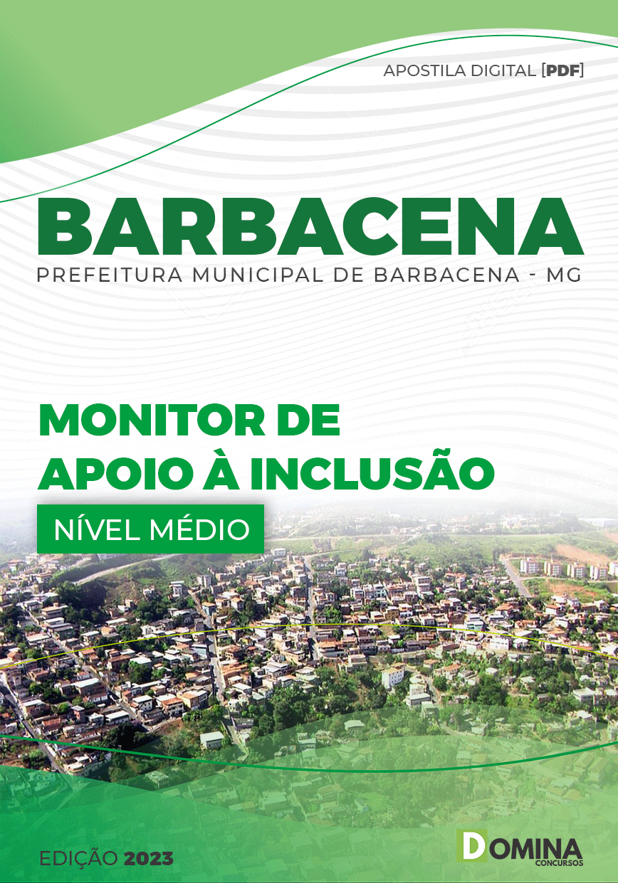 Apostila Pref Barbacena MG 2023 Monitor Apoio Inclusão