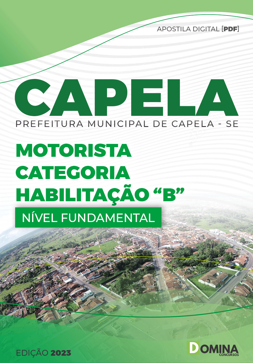Apostila Pref Capela SE 2023 Motorista Categoria B