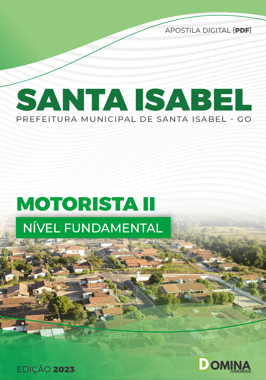 Apostila Digital Pref Santa Isabel GO 2023 Motorista