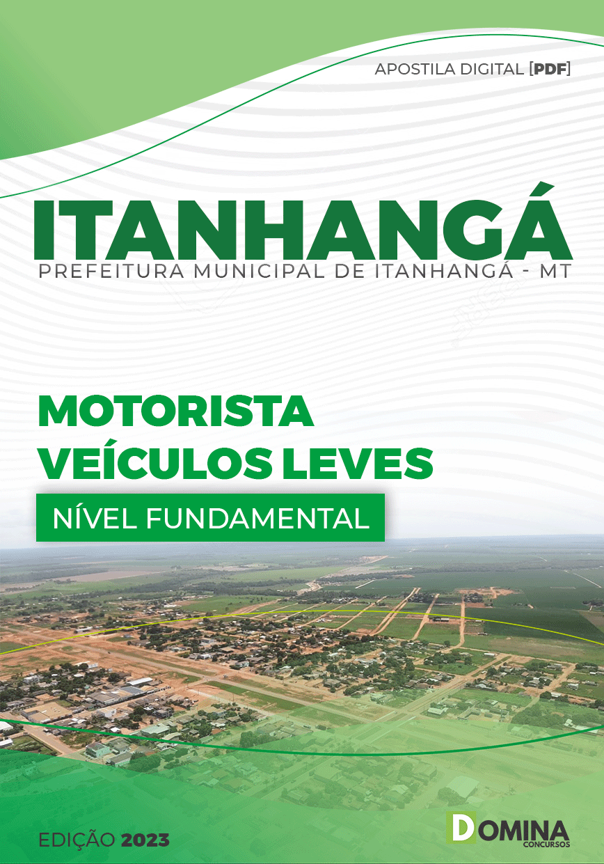 Apostila Pref Itanhangá MT 2023 Motorista Veículo Leve