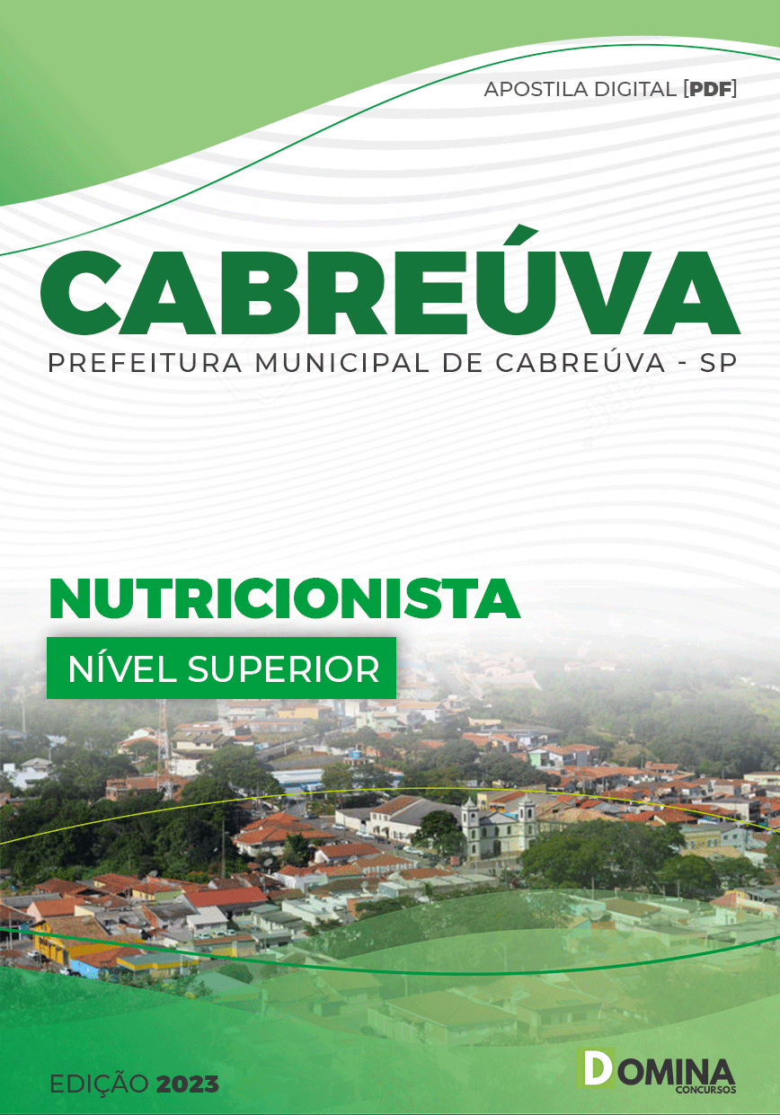 Apostila Digital Pref Cabreúva SP 2023 Nutricionista