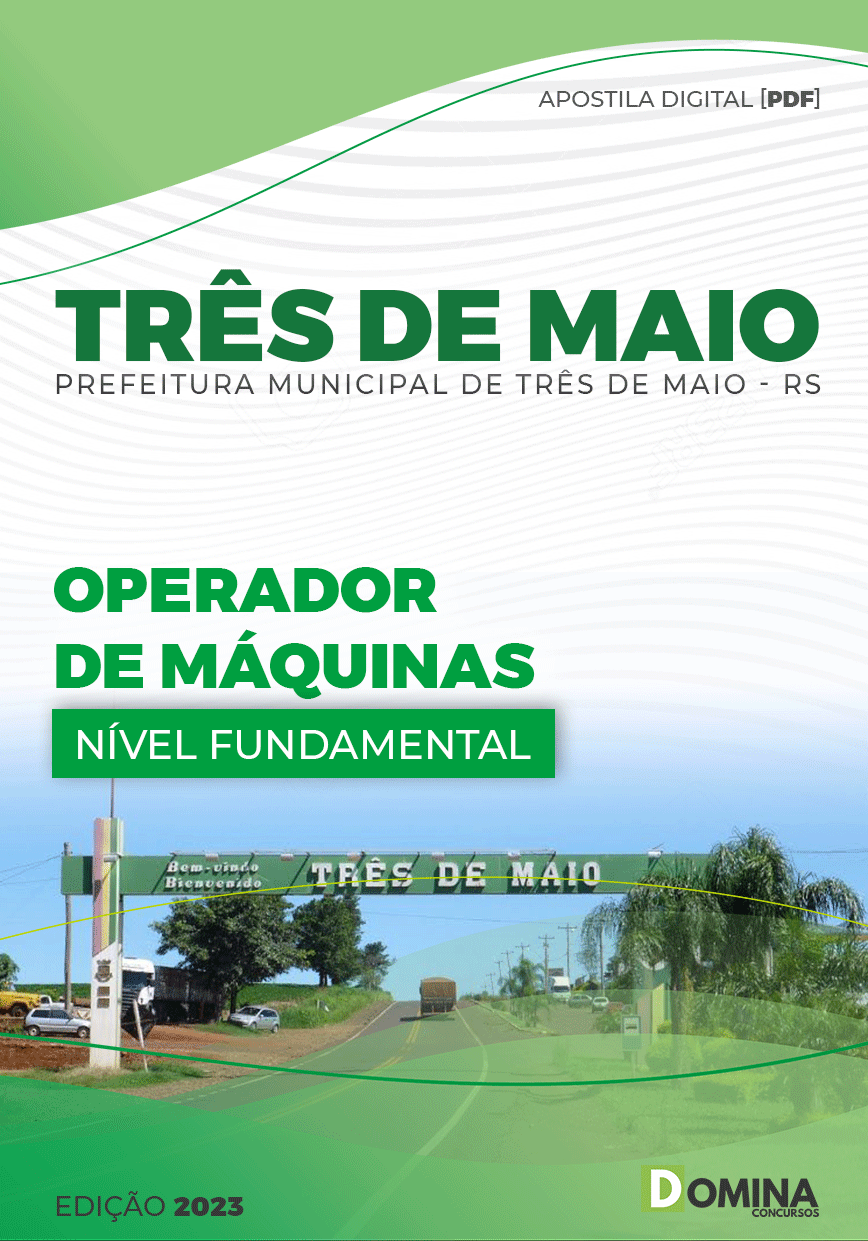 Apostila Digital Pref Três Maio RS 2023 Operador Máquinas