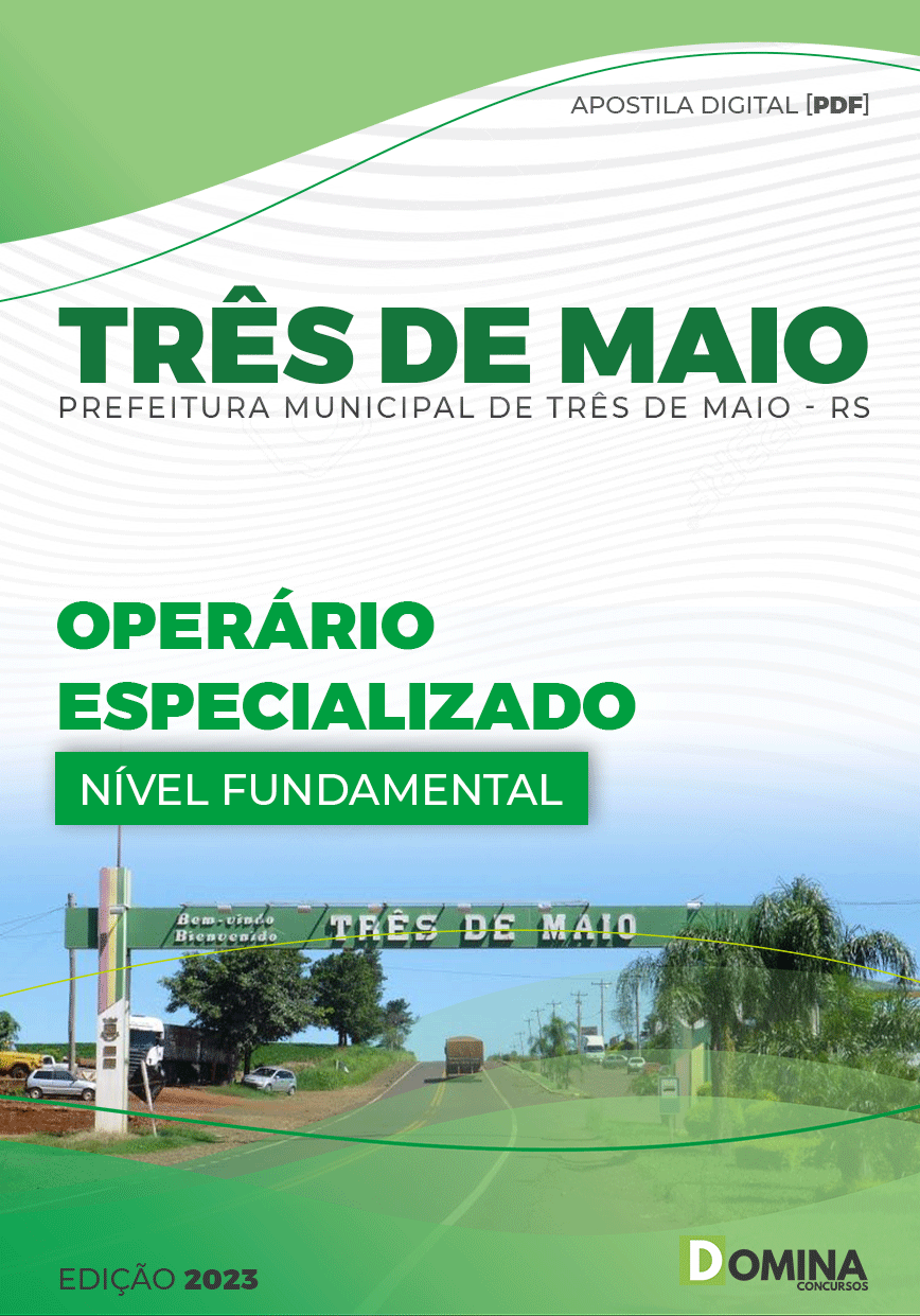 Apostila Pref Três Maio RS 2023 Operador Especializado