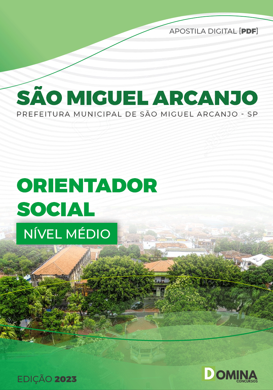Apostila Pref São Miguel Arcanjo SP 2023 Orientador Social