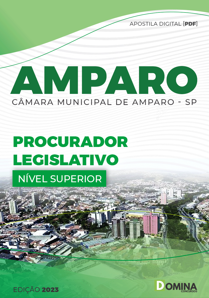Apostila Câmara Amparo SP 2023 Procurador Legislativo